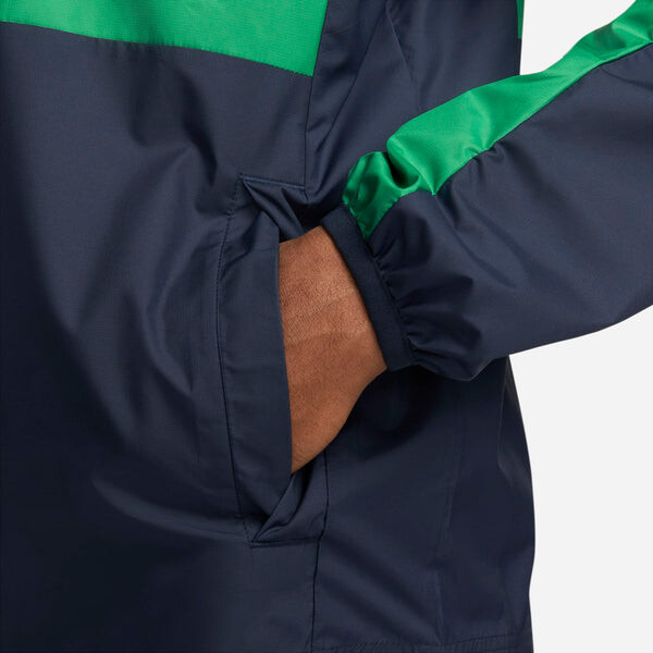Куртка 22 23 nigeria awf мужская куртка на молнии Nike, зеленый — фото 4
