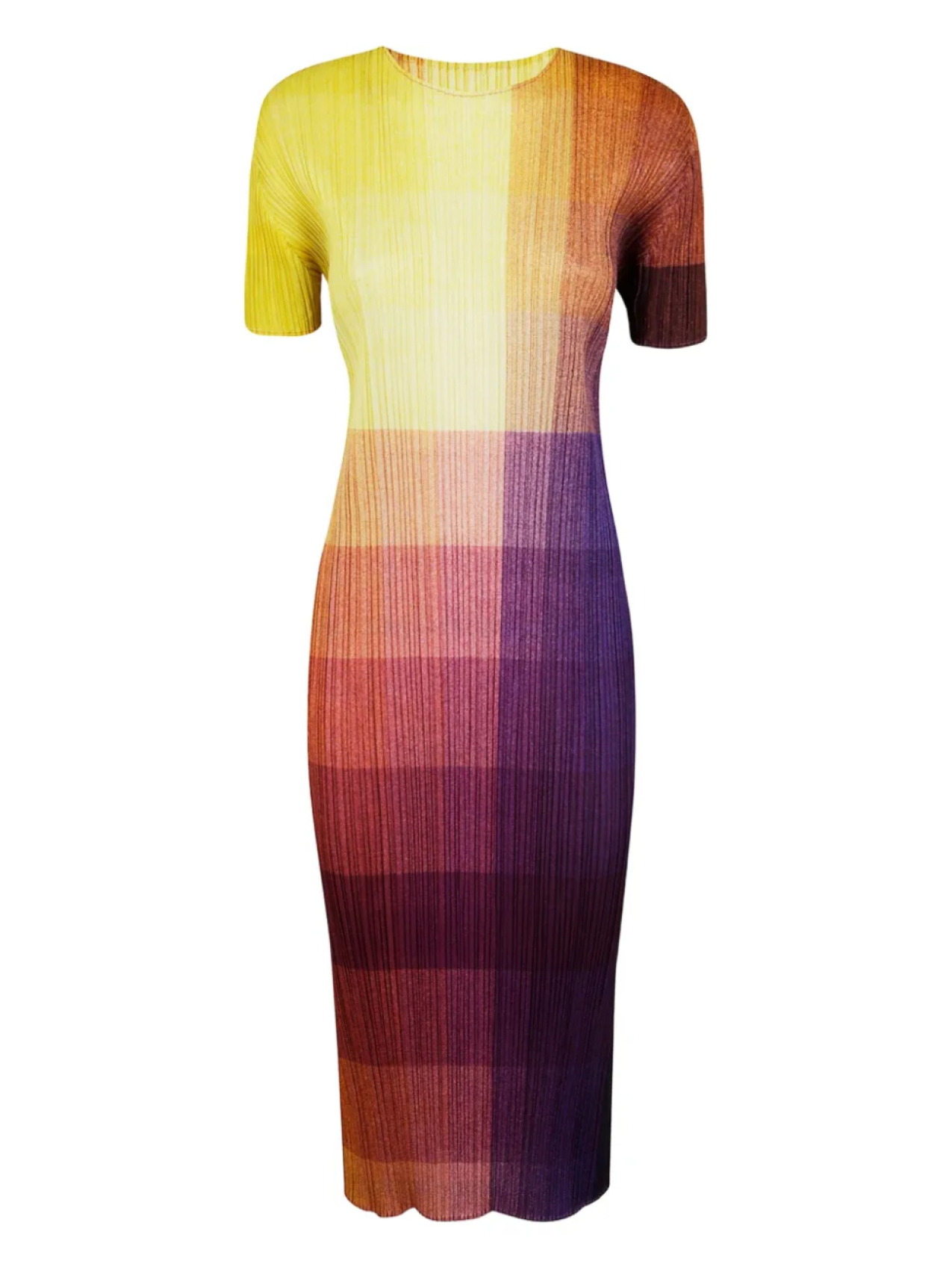

Фотонное платье Pleats Please Issey Miyake, желтый