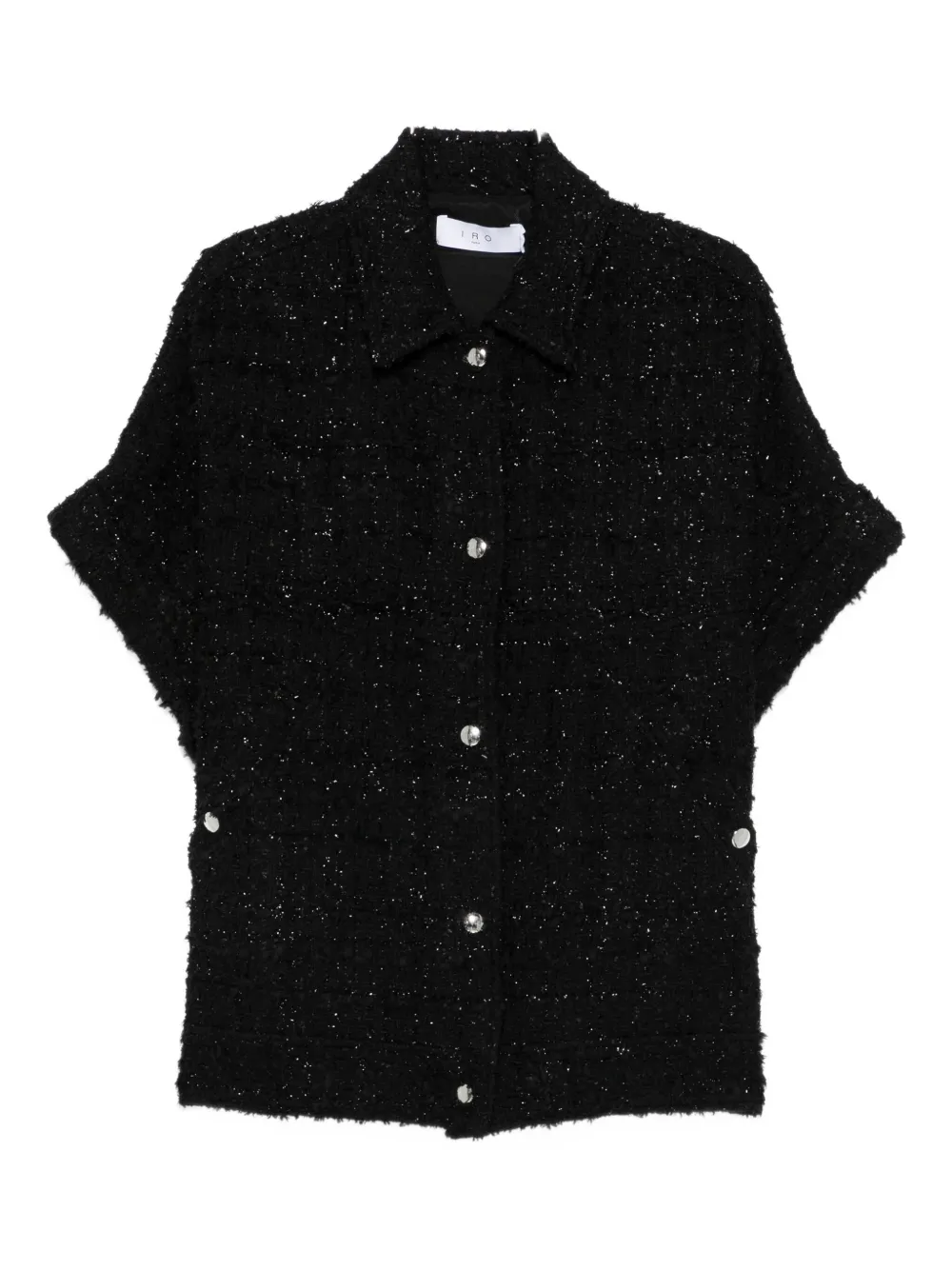 

Рубашка с короткими рукавами, украшенная пайетками IRO, черный