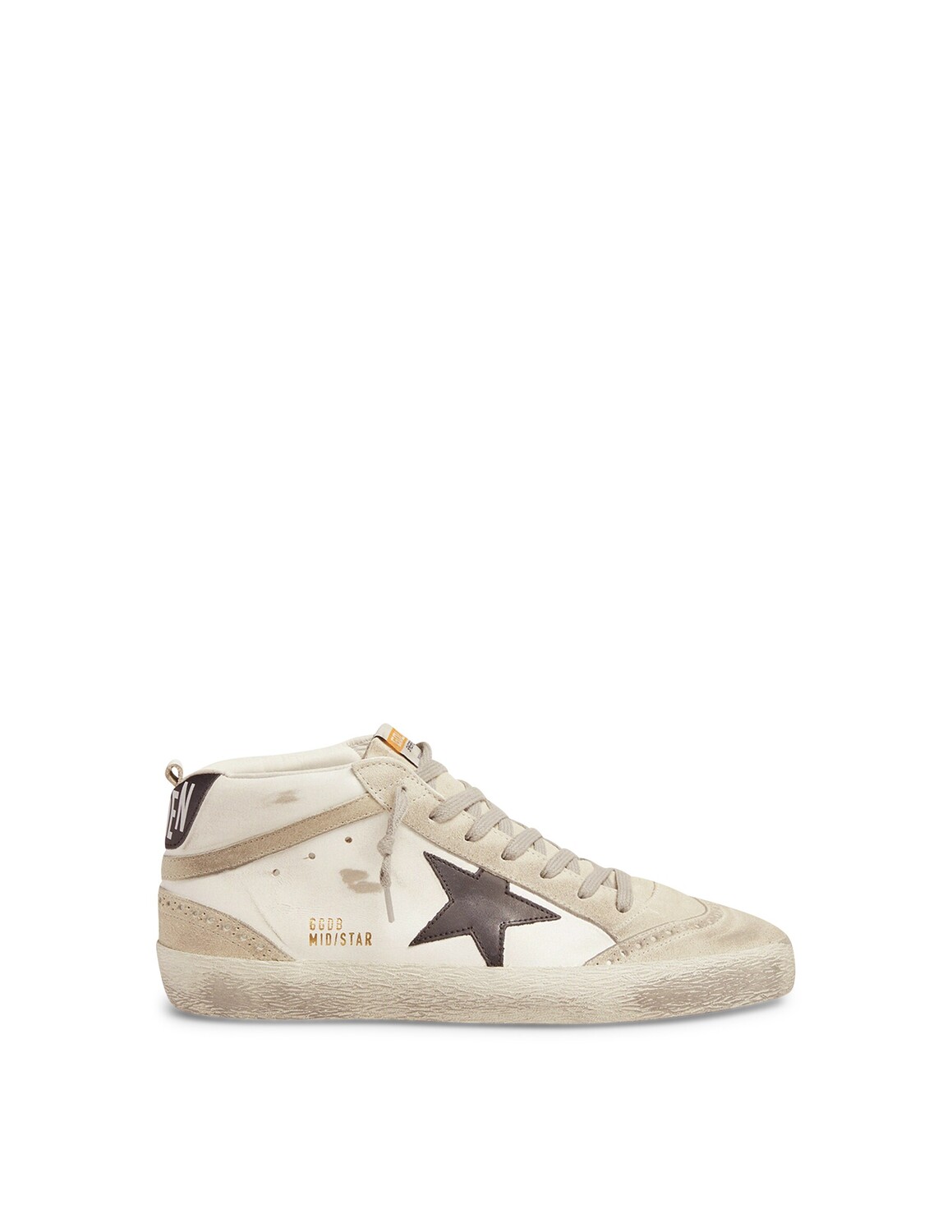 

Кожаные кроссовки со звездами Golden Goose, цвет White/Ice/Black/