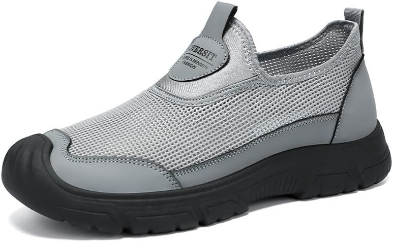 

Мужские дышащие повседневные слипоны HoaloX с мягкой подошвой и комфортным дизайном, серый