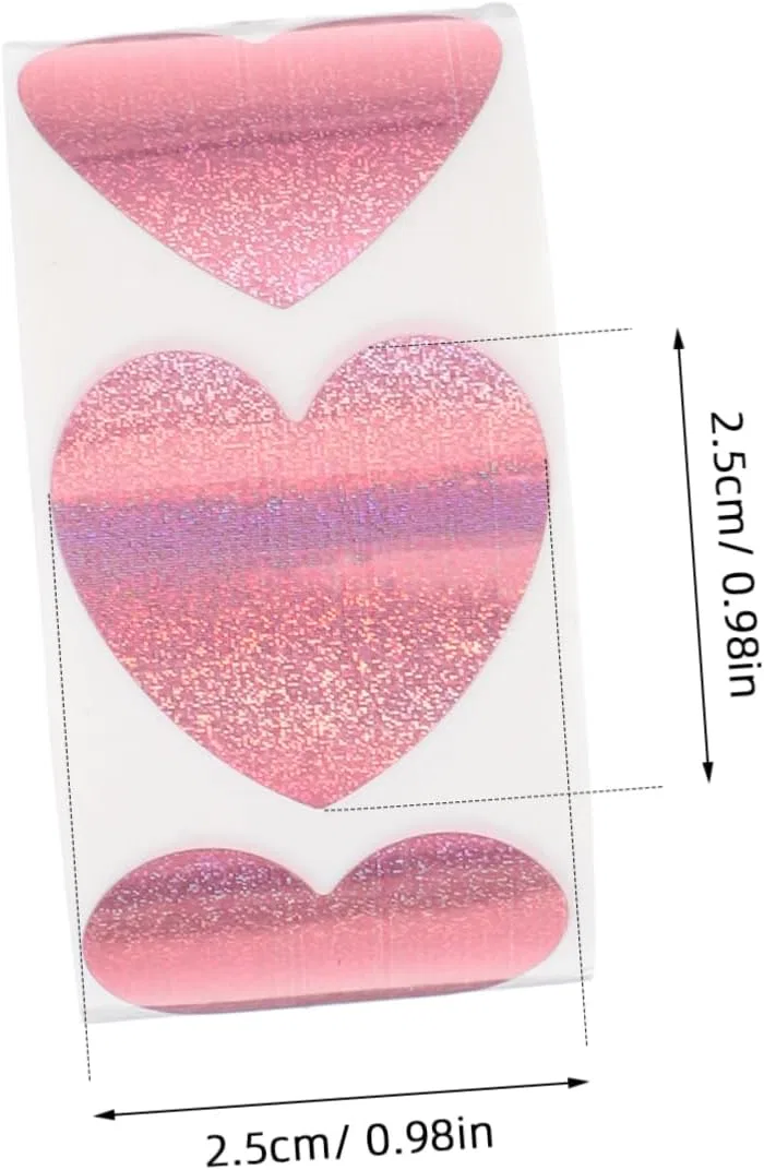 Стикеры для загара Heart Mikinona 500 шт фиолетовый 25x25 мм — фото 2