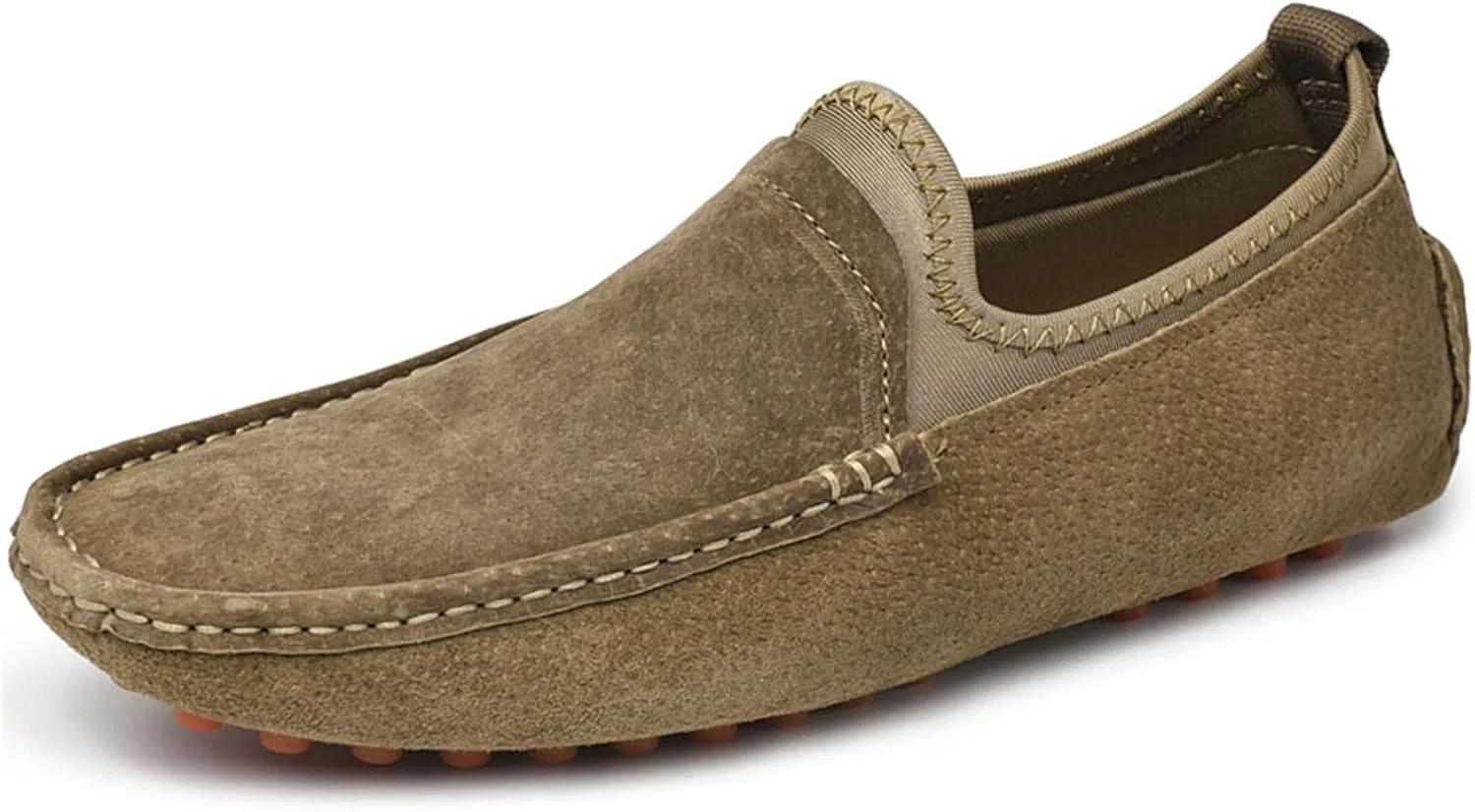 Лоферы мужские замшевые, Khaki PUGHGAETZF