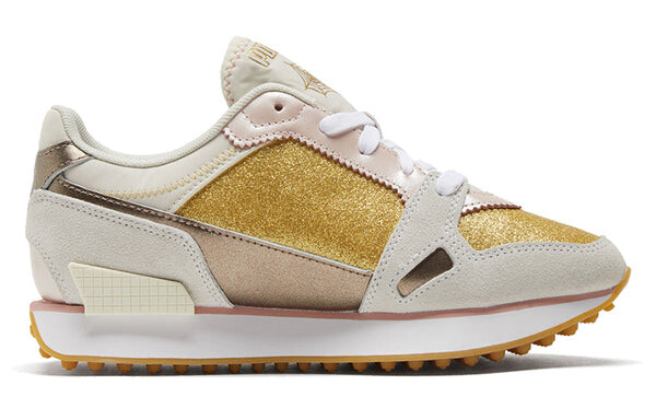 Кроссовки charlotte olympia x mile rider 'gold glitter' Puma, хаки — фото 2