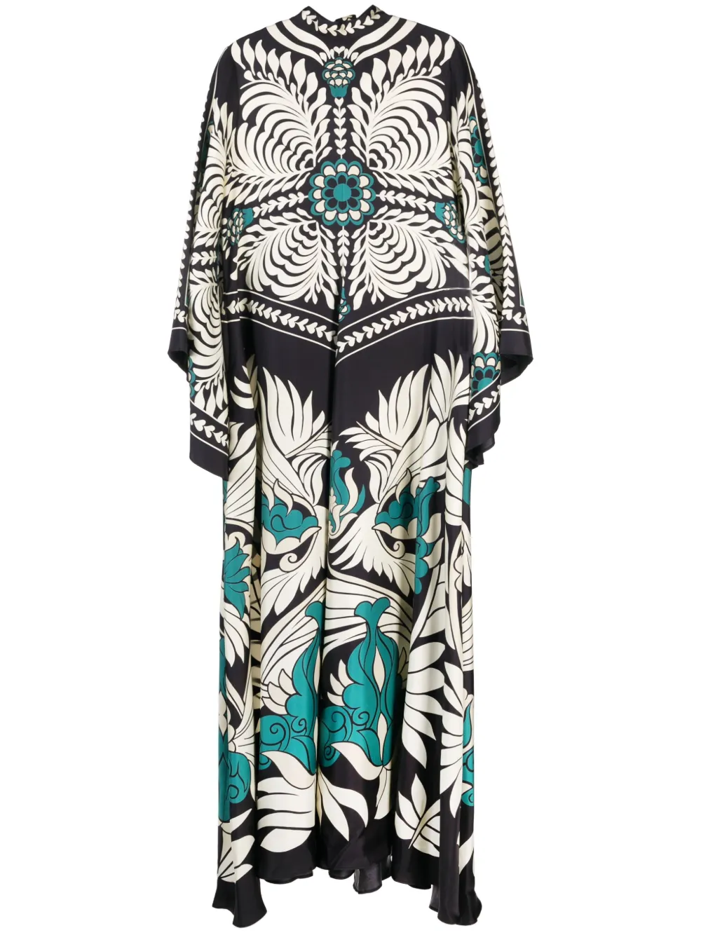 

Шелковое платье Magnifico с абстрактным принтом La DoubleJ, черный