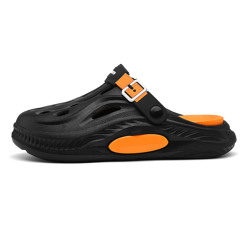 

RENBEN Клоги унисекс черно-оранжевые, цвет Black Orange