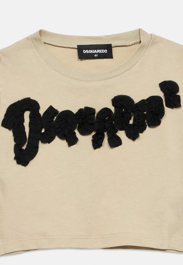 Футболка с принтом Dsquared2, Beige — фото 3