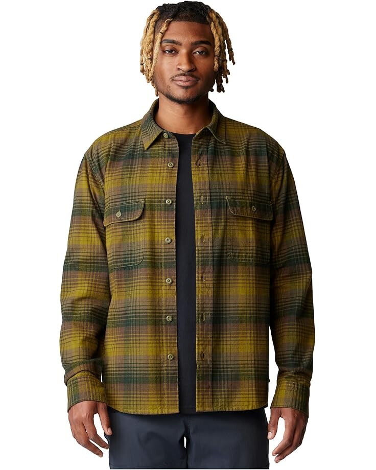 

Рубашка Mountain Hardwear Dusk Creek Flannel Long Sleeve Shirt, цвет Vetiver Glasshouse Plaid