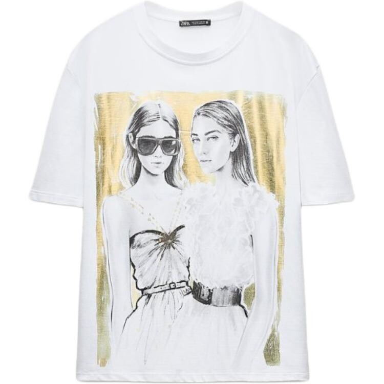 

Футболка женская белая Zara