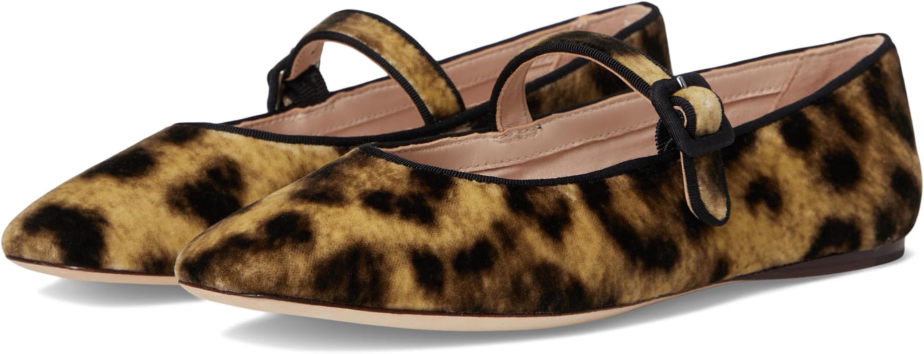 Балетки Loeffler Randall Ginger Mary Jane Flat, цвет Leopard