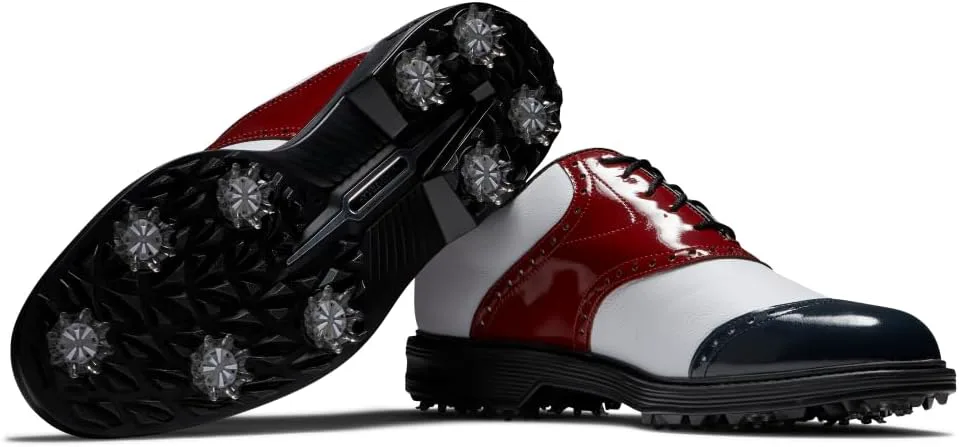 Мужские гольф-туфли FootJoy Premiere Series-Wilcox прошлых сезонов, красный/белый/синий — фото 3