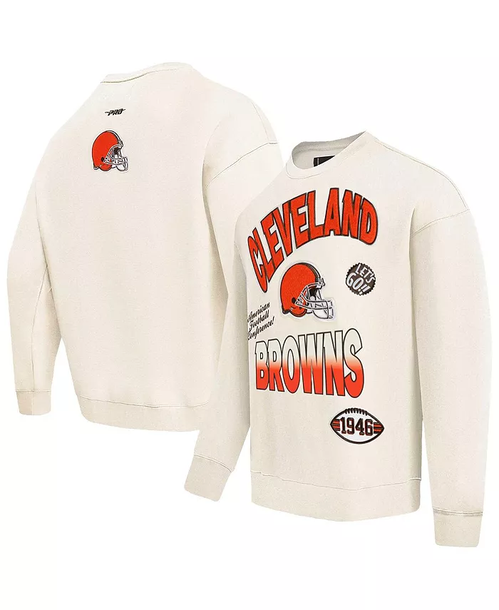 

Мужская кремовая толстовка Cleveland Browns Turn It Up Pro Standard