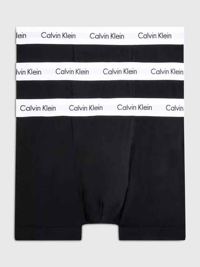 

Трусы Calvin Klein Regular Cotton Stretch 3 шт, цвет black/white