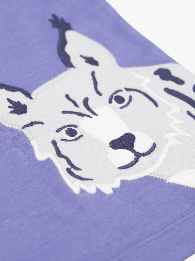 Детская хлопковая футболка с длинными рукавами и принтом Adventure Frugi, Grape/Big Cats — фото 3