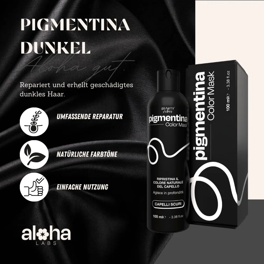 Маска для волос Pigmentina Repair для поврежденных темных волос 200 мл Alohalabs — фото 2