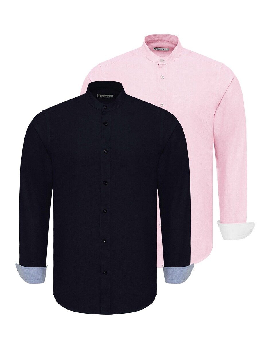

Повседневная рубашка Dandalo Regular fit Button Up Shirt, цвет navy/pink
