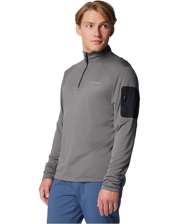 

Пуловер Columbia Columbia Tech Knit 1/4 Zip, цвет City Grey/Black