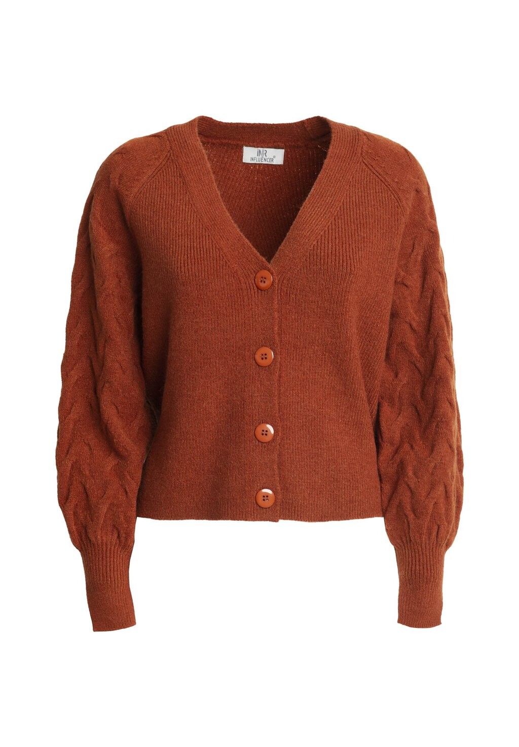 

Кардиган FANCY RAGLAN-SLEEVE INFLUENCER, коричневый
