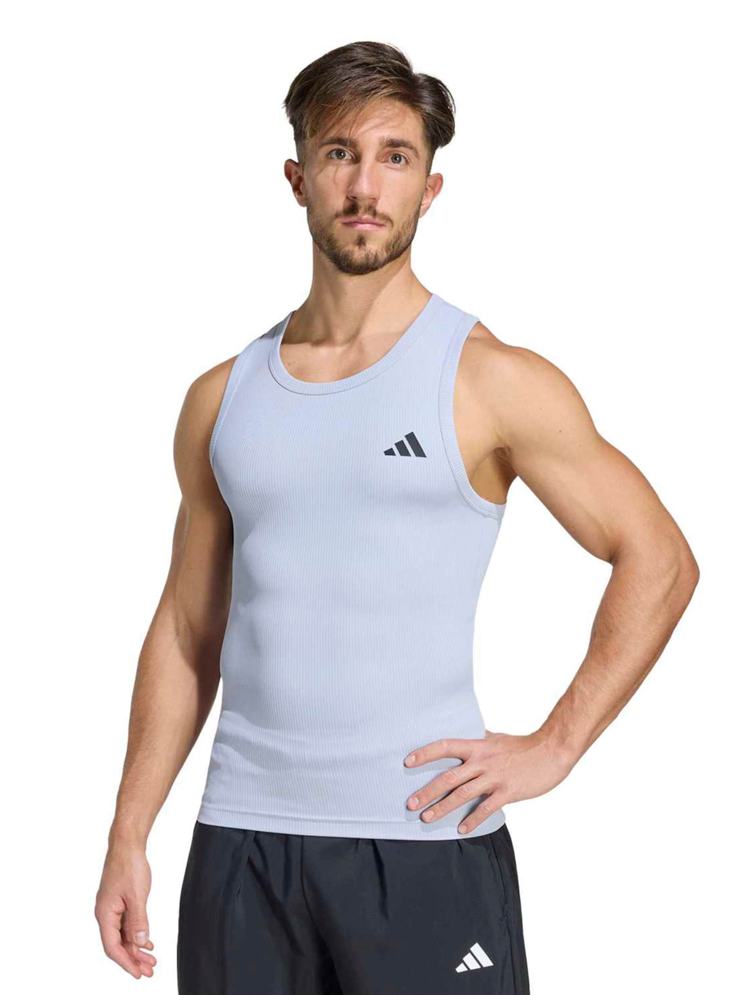 Adidas Performance Футболка Performance 'Power Ess' в серебристо-сером цвете — фото 2