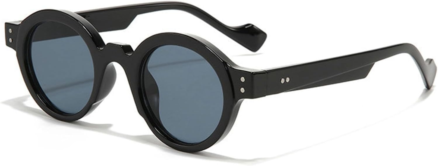 

Мужские круглые солнцезащитные очки Willochra в стиле панк, двухцветные, с защитой от УФ-излучения UV400, ретро, ​​с заклепками, модные женские солнцезащитные очки, C1