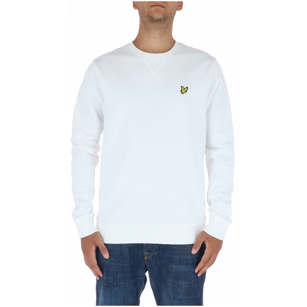 

Свитшот мужской Lyle & Scott хлопковый, белый
