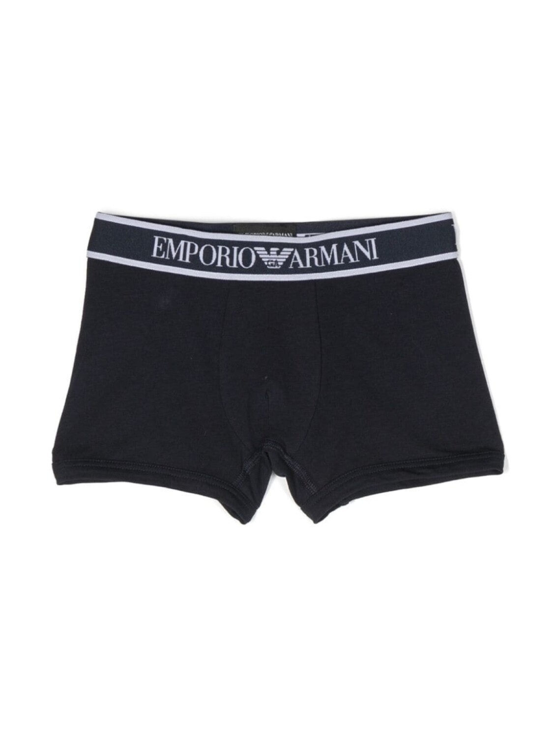 Emporio Armani Kids комплект из двух боксеров с логотипом, синий — фото 2