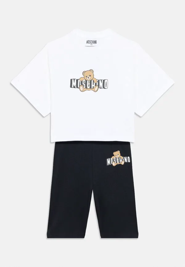 Футболка с принтом Moschino, White/Black