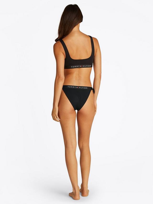 Бикини-трусики Cheeky с боковой завязкой и логотипом Tommy Hilfiger, Black — фото 3