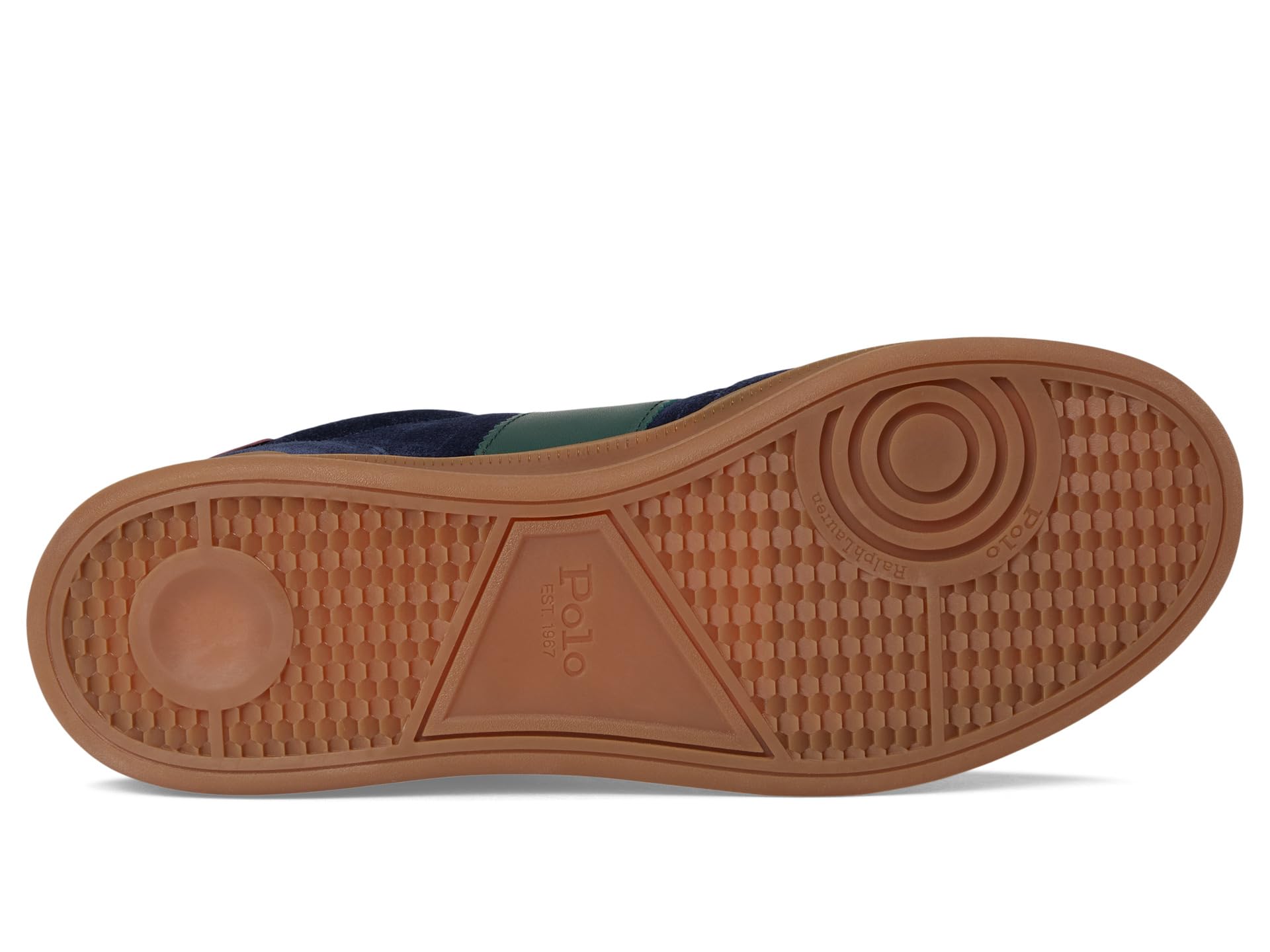 Кроссовки Polo Ralph Lauren Heritage Aera Suede Sneakers, цвет Navy/Wine/Forest 1 — фото 3