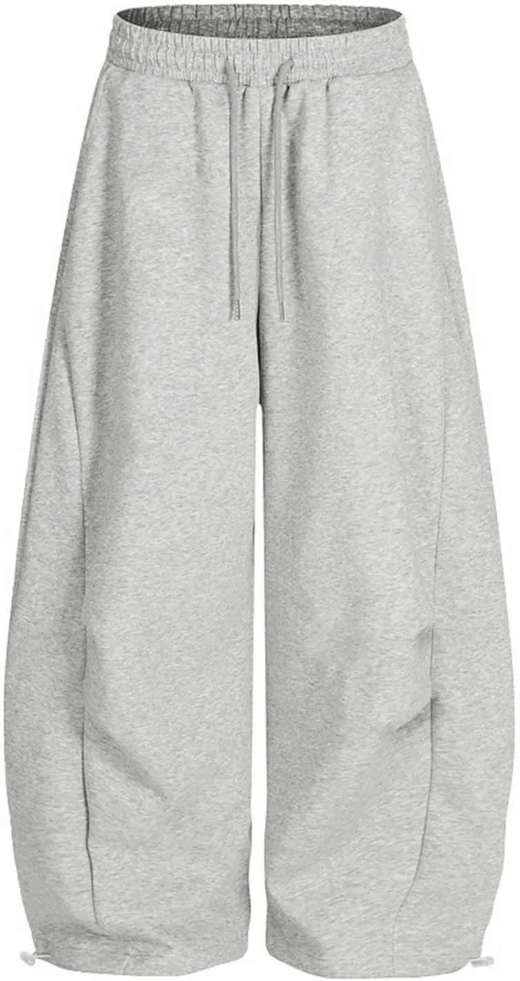 Брюки-бананы женские 2026 Casual Baggy Y2K на кулиске с эластичной талией, широкие, домашние, удобные, с карманами Generic, серый — фото 4