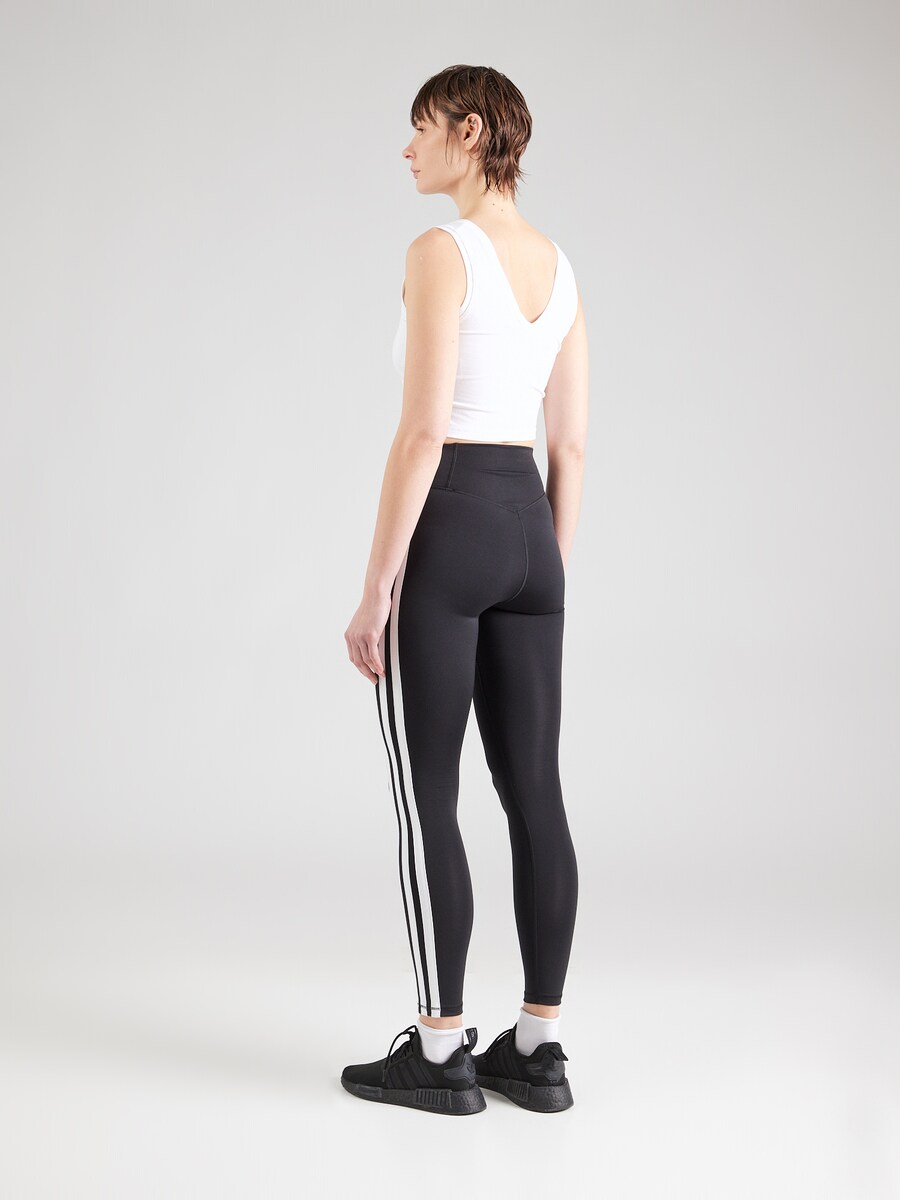 Узкие тренировочные брюки ADIDAS PERFORMANCE Optime Essentials, черный — фото 4