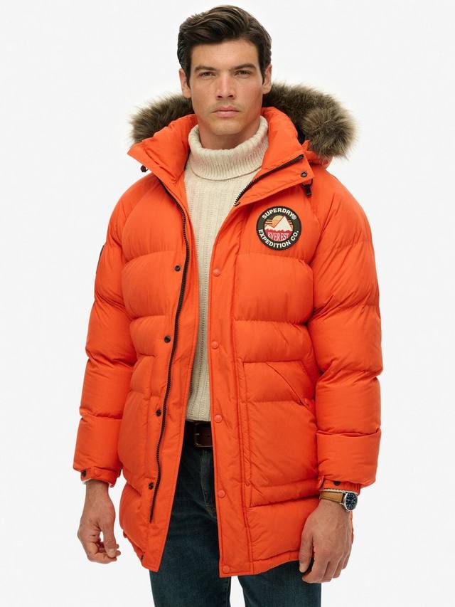 

Эверест лонглайн утепленная парка Superdry, Bold Orange
