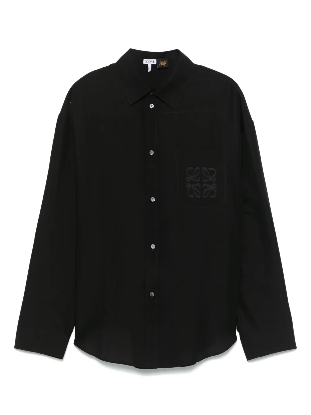 

Рубашка с нашивкой Anagram Loewe, черный