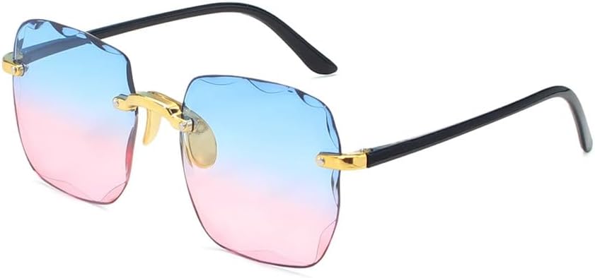 

Женские солнцезащитные очки без оправы, модные очки с градиентными линзами, винтажные солнцезащитные очки с металлическими дужками, классические очки с защитой от УФ-излучения UV400 KTUCN, 9