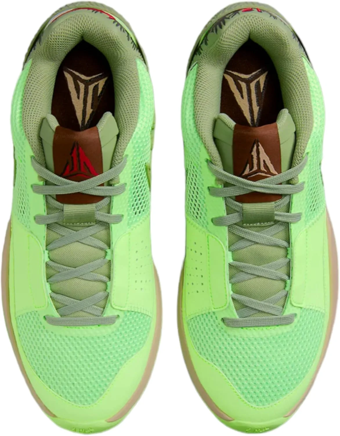 Баскетбольные кроссовки Nike Men's Ja 1, зеленый/черный — фото 4
