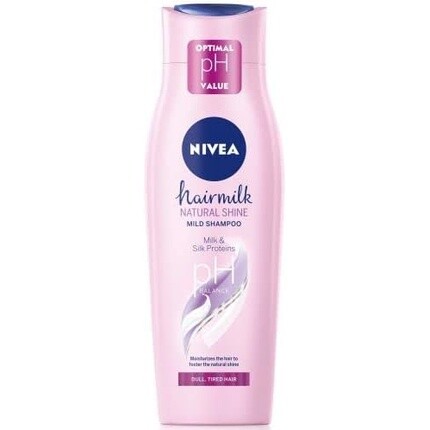 

Hairmilk Шампунь для ухода за уставшими волосами без блеска Natural Shine 250мл, Nivea