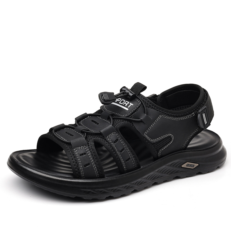 

POPULAR ROUSE PR Пляжные сандалии мужские черные, цвет Black