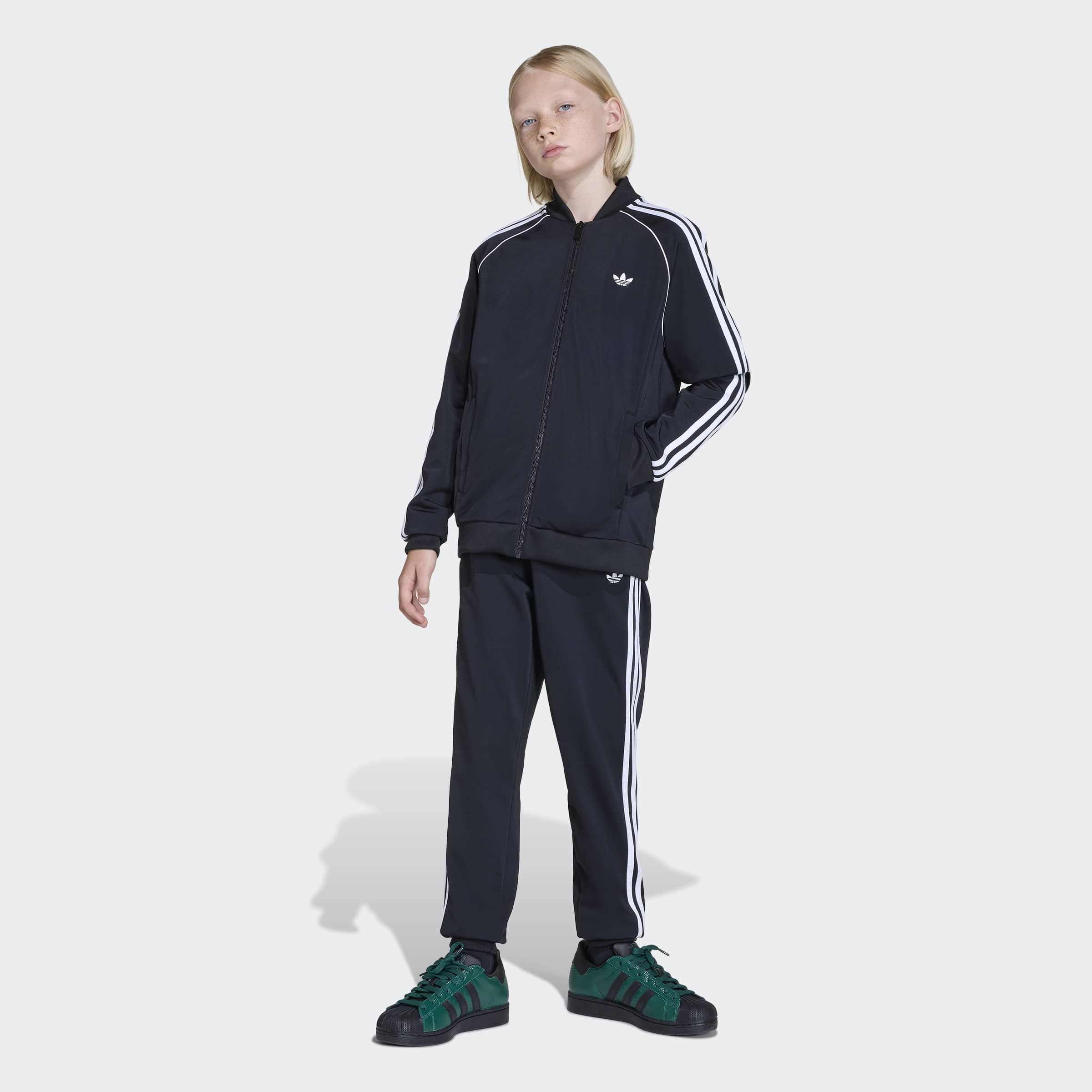 Adidas Originals Худи на молнии в черном цвете — фото 4