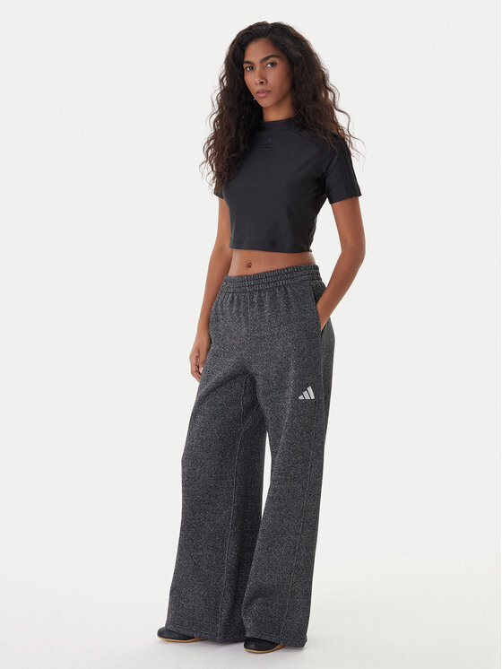 Спортивные брюки loose fit ALL SZN Holiday Glitter Fleece JX4360 Adidas, серый — фото 2