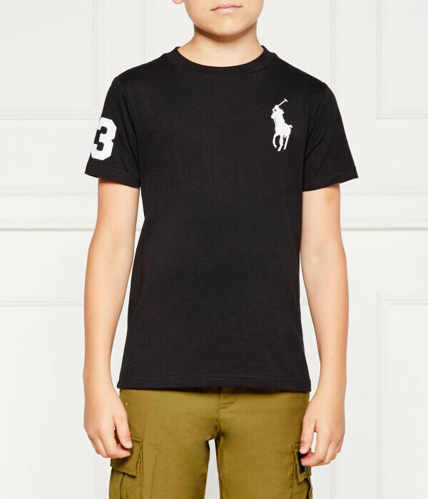 

Футболка детская Polo Ralph Lauren Regular Fit, черный / белый