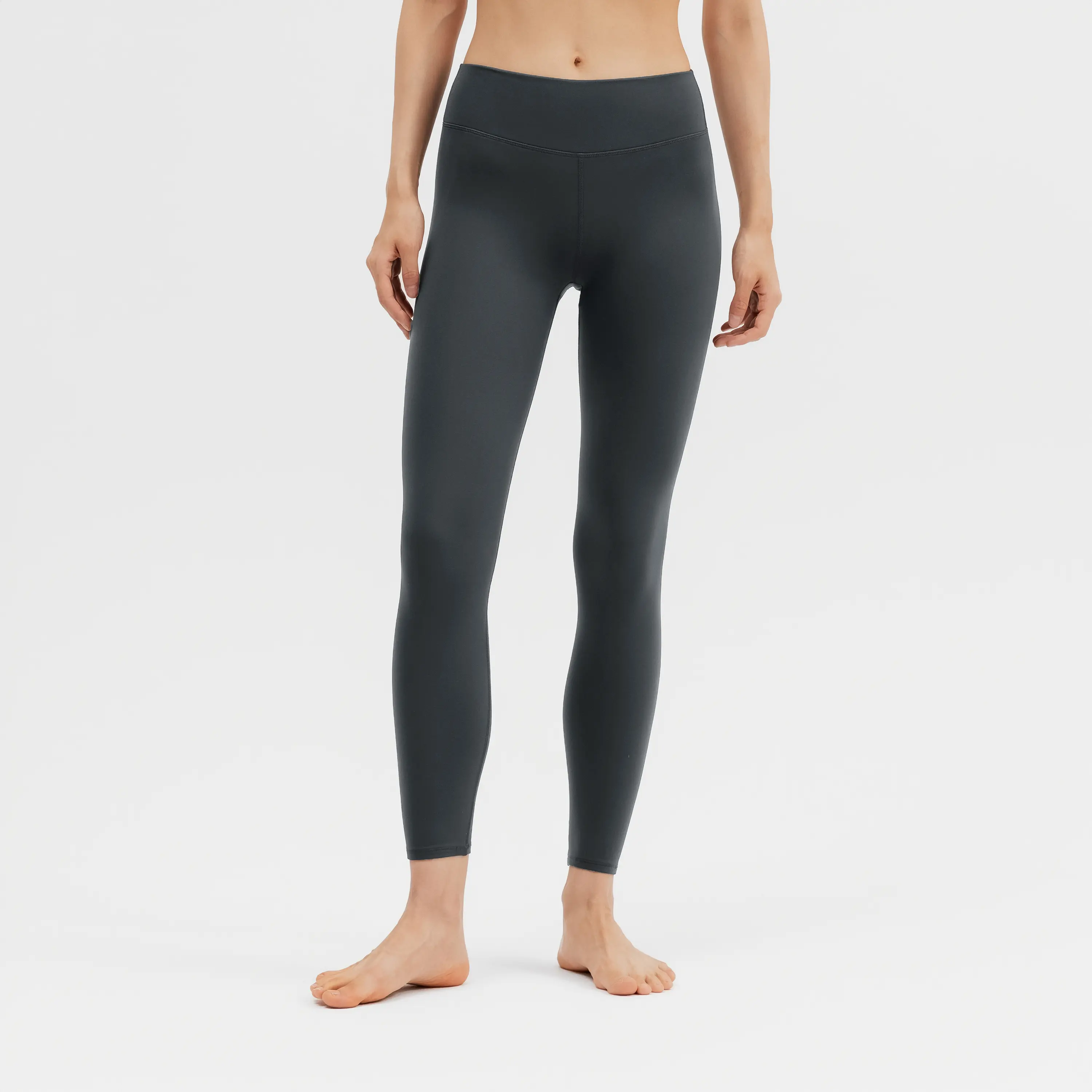 

Женские утеплённые йога-леггинсы Domyos Cloud Series угольно-серые