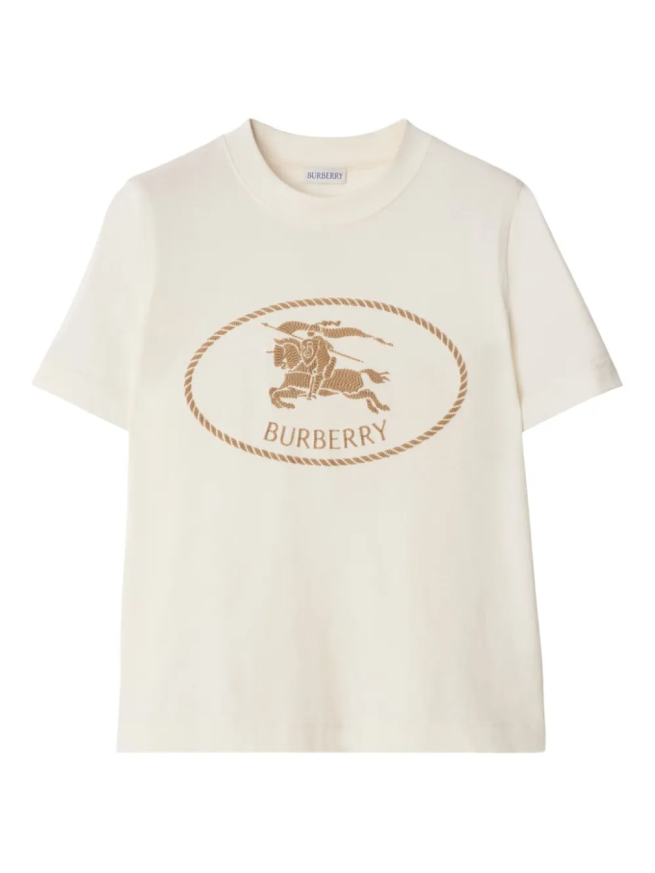 

Футболка с надписью Burberry Knight, нейтральный