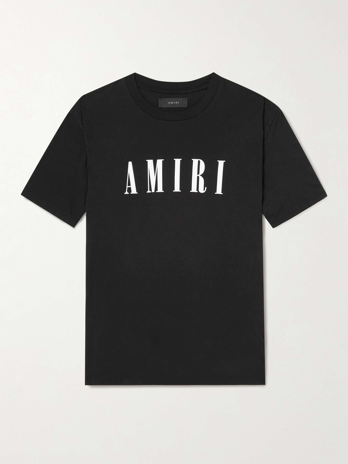 

Футболка из хлопкового джерси с аппликацией логотипа AMIRI, черный
