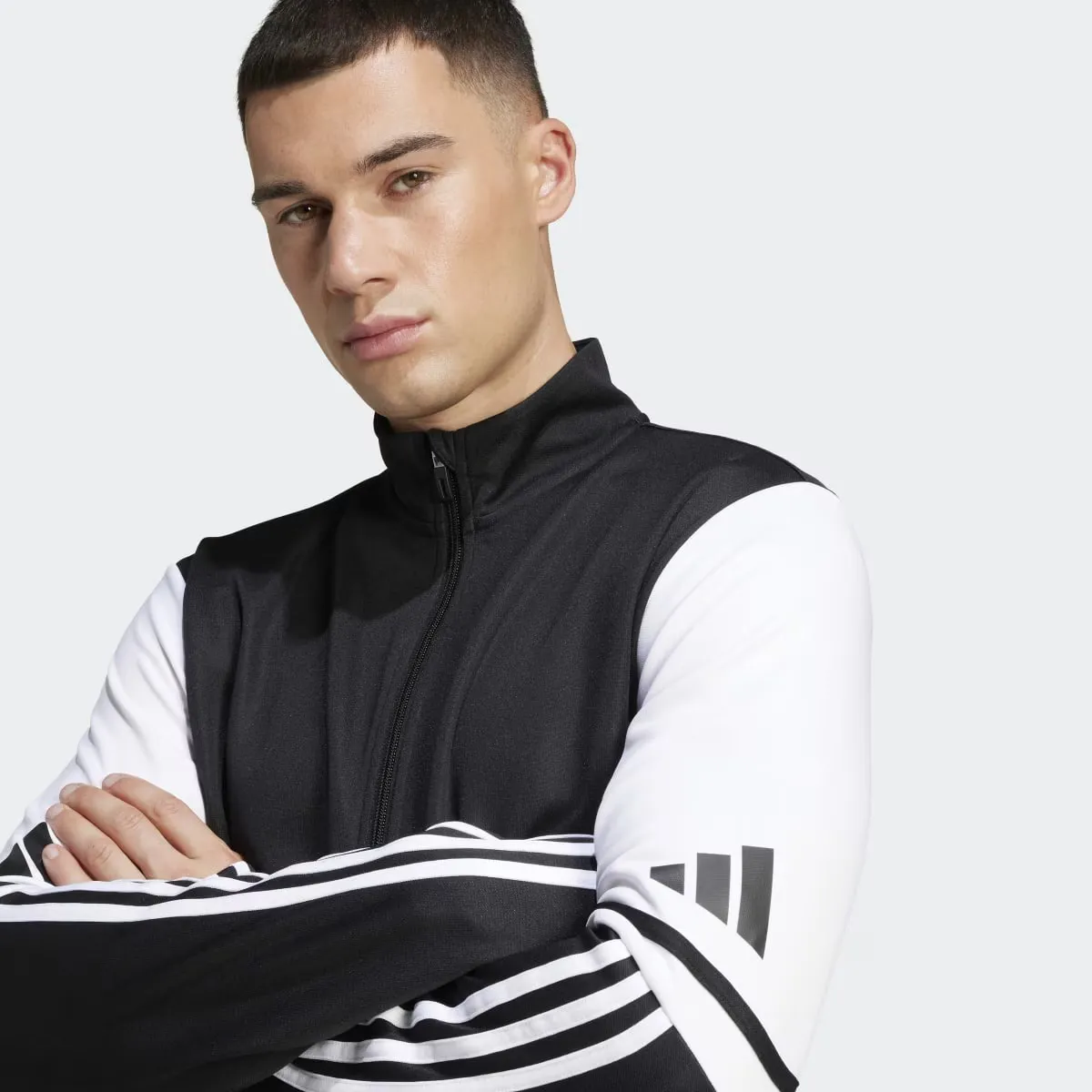Мужская тренировочная куртка Adidas Squadra 25, черный — фото 3