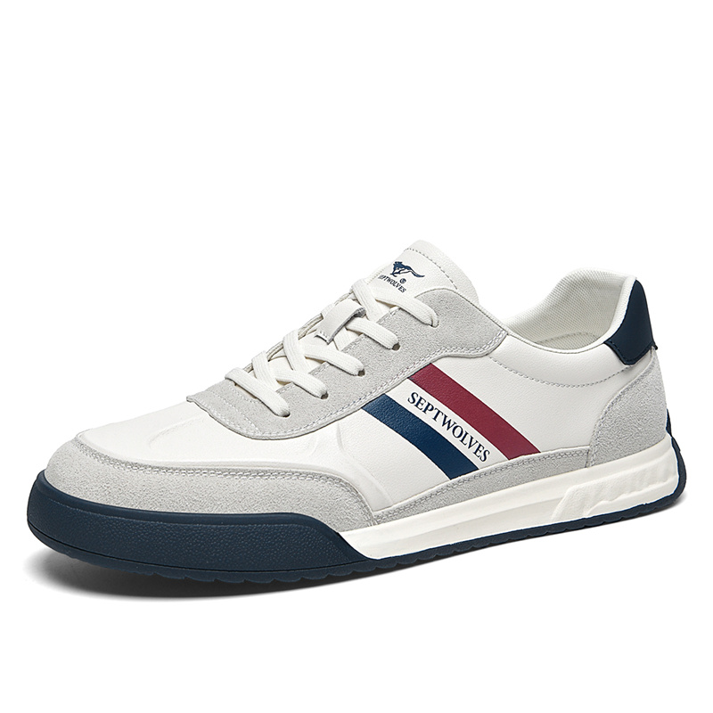 

Низкие мужские кроссовки SEPTWOLVES, White Blue (Standard Leather Shoe Size)