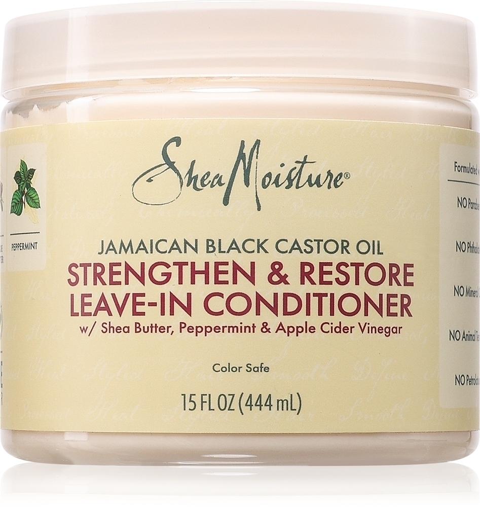 

Ямайское черное касторовое масло укрепляет и восстанавливает несмываемый кондиционер для вьющихся волос Shea Moisture, 431 мл