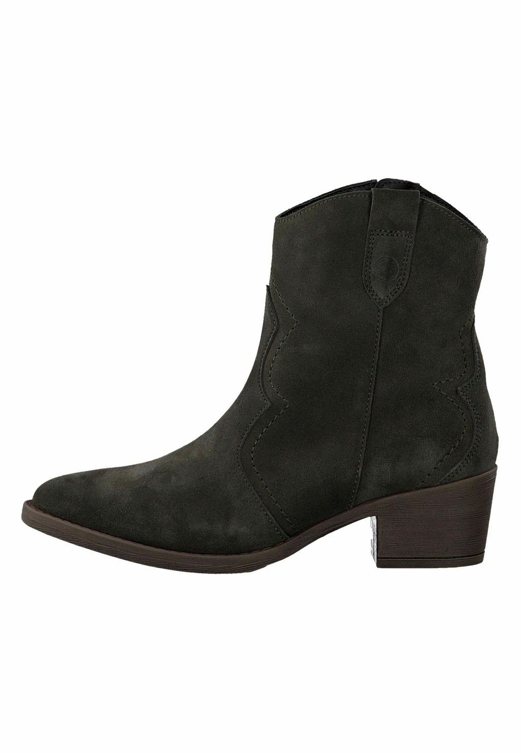 Ковбойские/байкерские ботильоны Tamaris, цвет olive