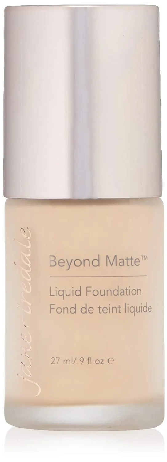 Jane Iredale Beyond Matte 3-в-1 Жидкая тональная основа. Легкое, наслаиваемое покрытие с полуматовым финишем. Веганский продукт, не тестируется на животных., M1