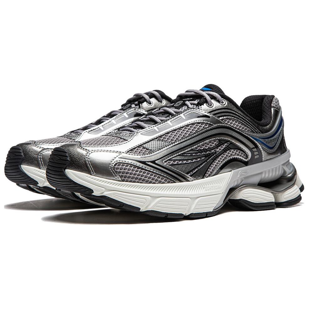 Кроссовки LINING Aurora RENEW Lifestyle Shoes Men Low-top Base Station Silver / Geological Grey, серый — фото 3