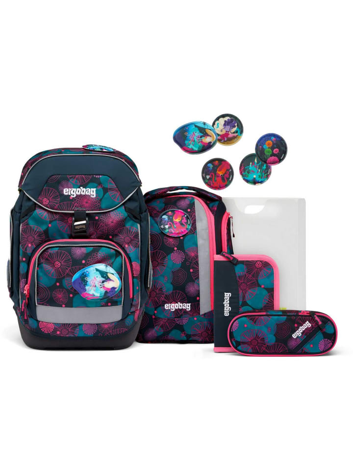 

Ergobag Набор школьных рюкзаков, 6 предметов, KorallBär 2024, синий
